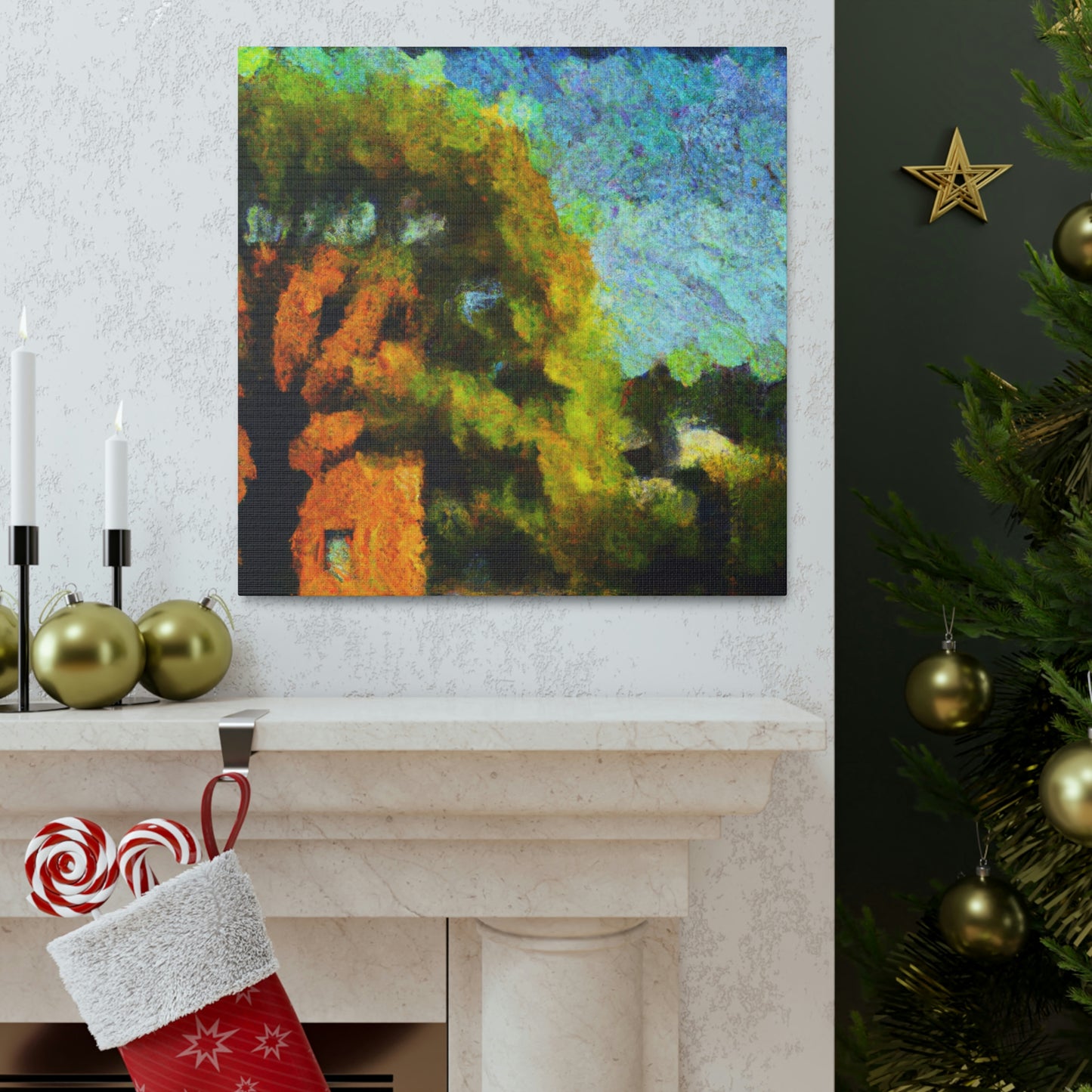 Oak Tree Splendor. - Canvas