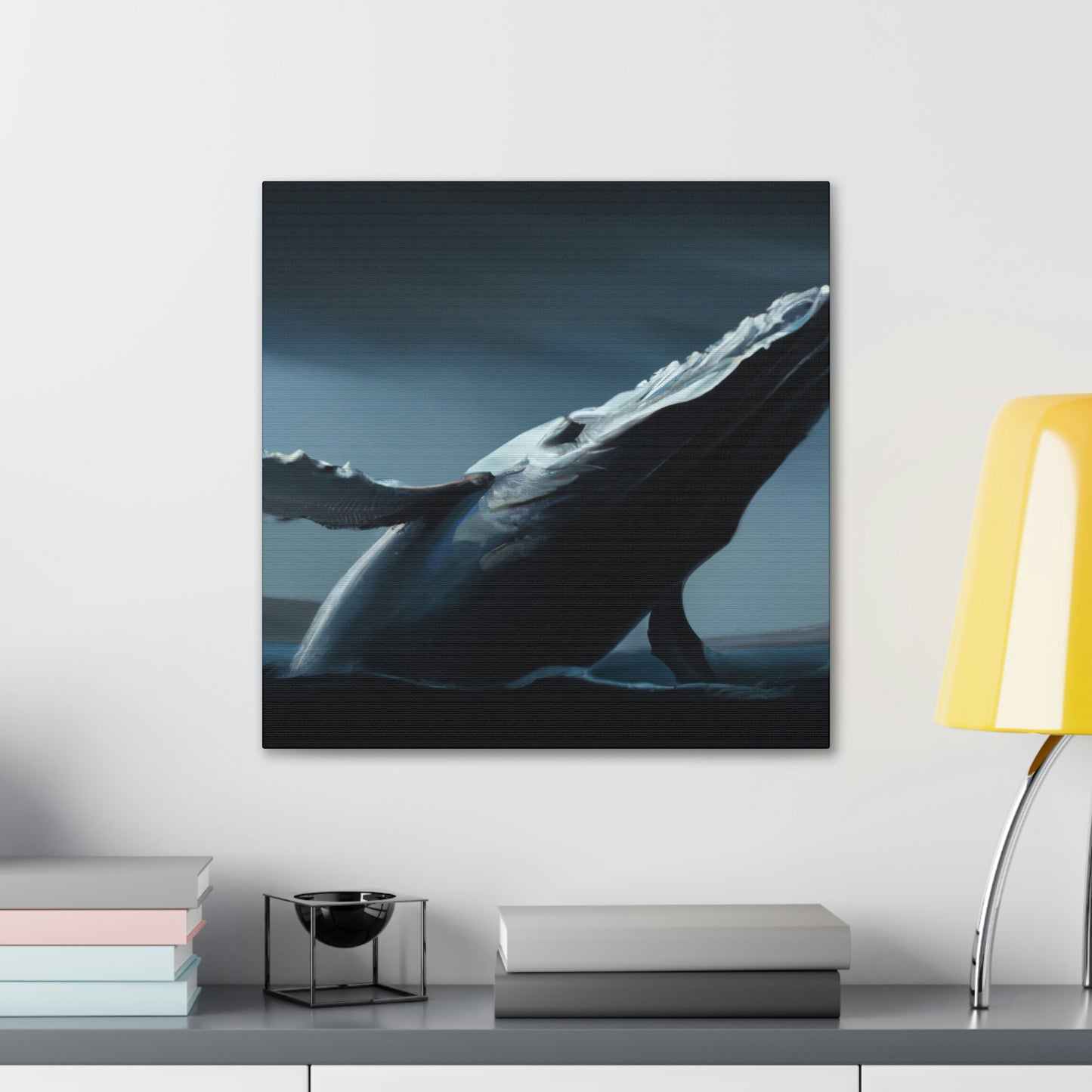 Humpback Whale in Neoclassicism - Canvas