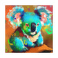 Koala in Azure Sky - Canvas