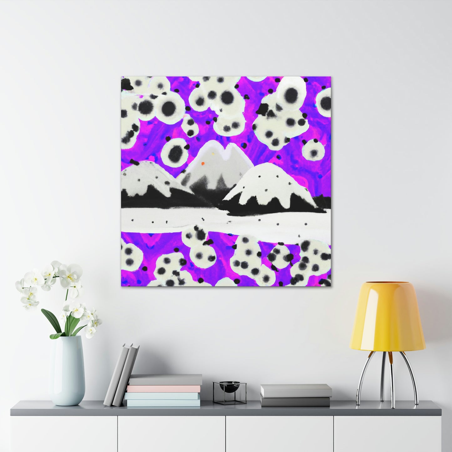 Snowy Mountain Majesty - Canvas