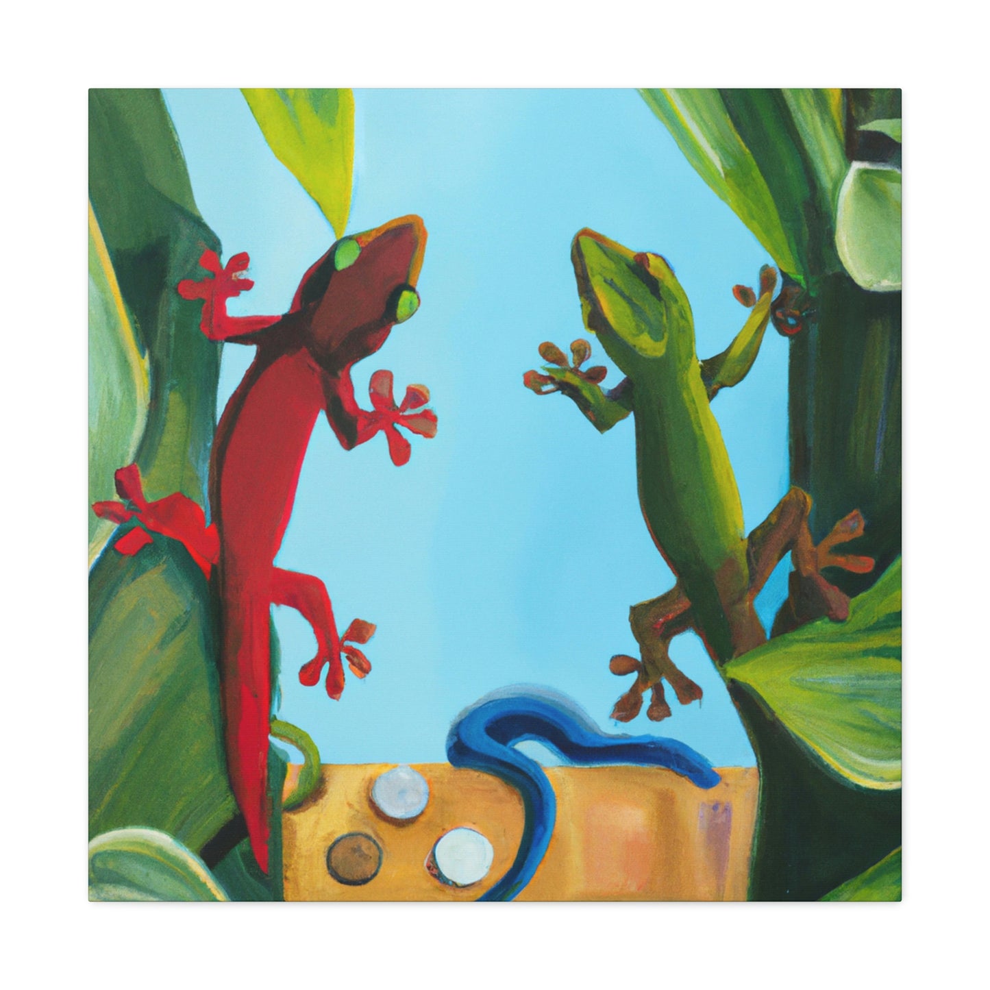 "Geckos on Canvas" - Canvas