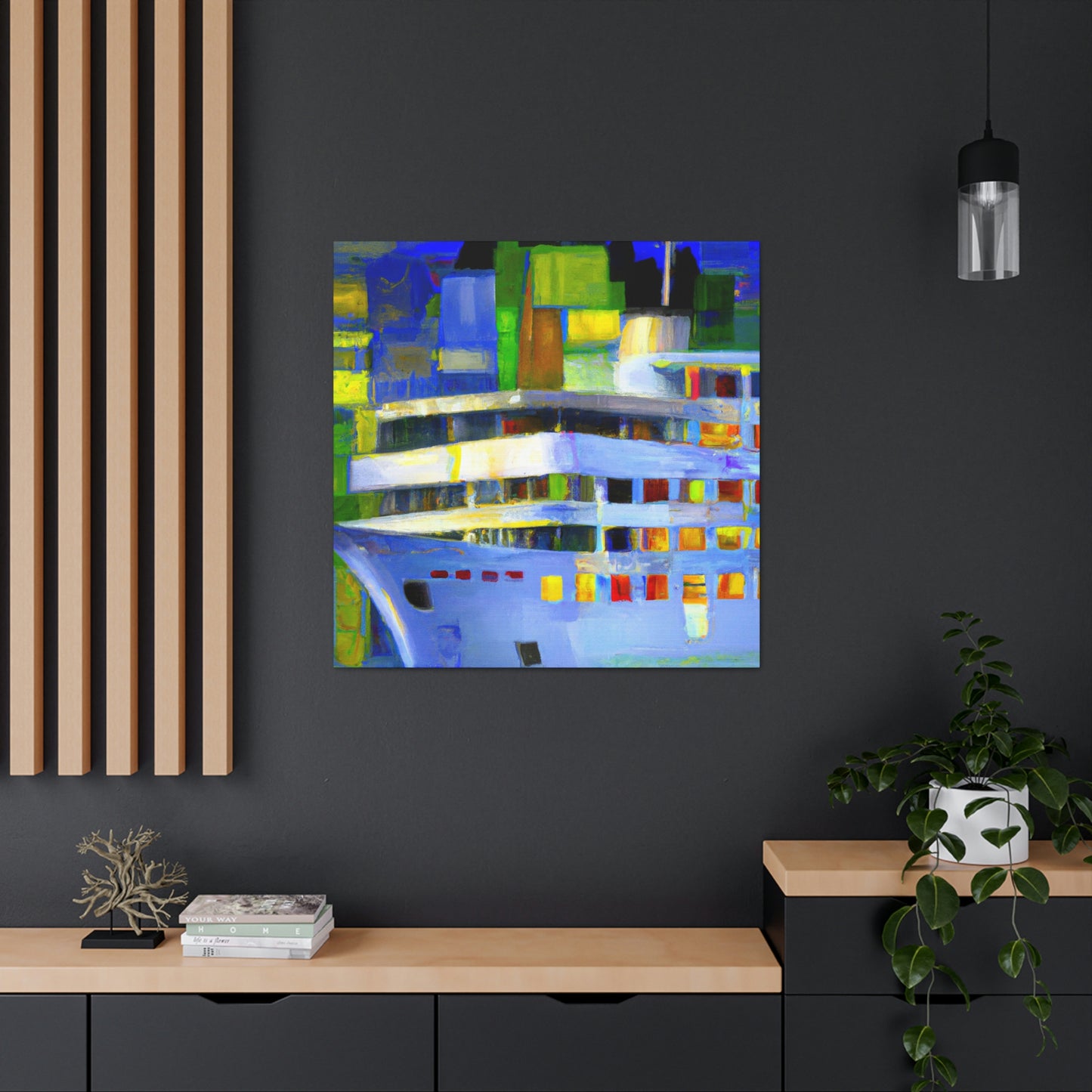 Cruise Ship Abstraction - Canvas