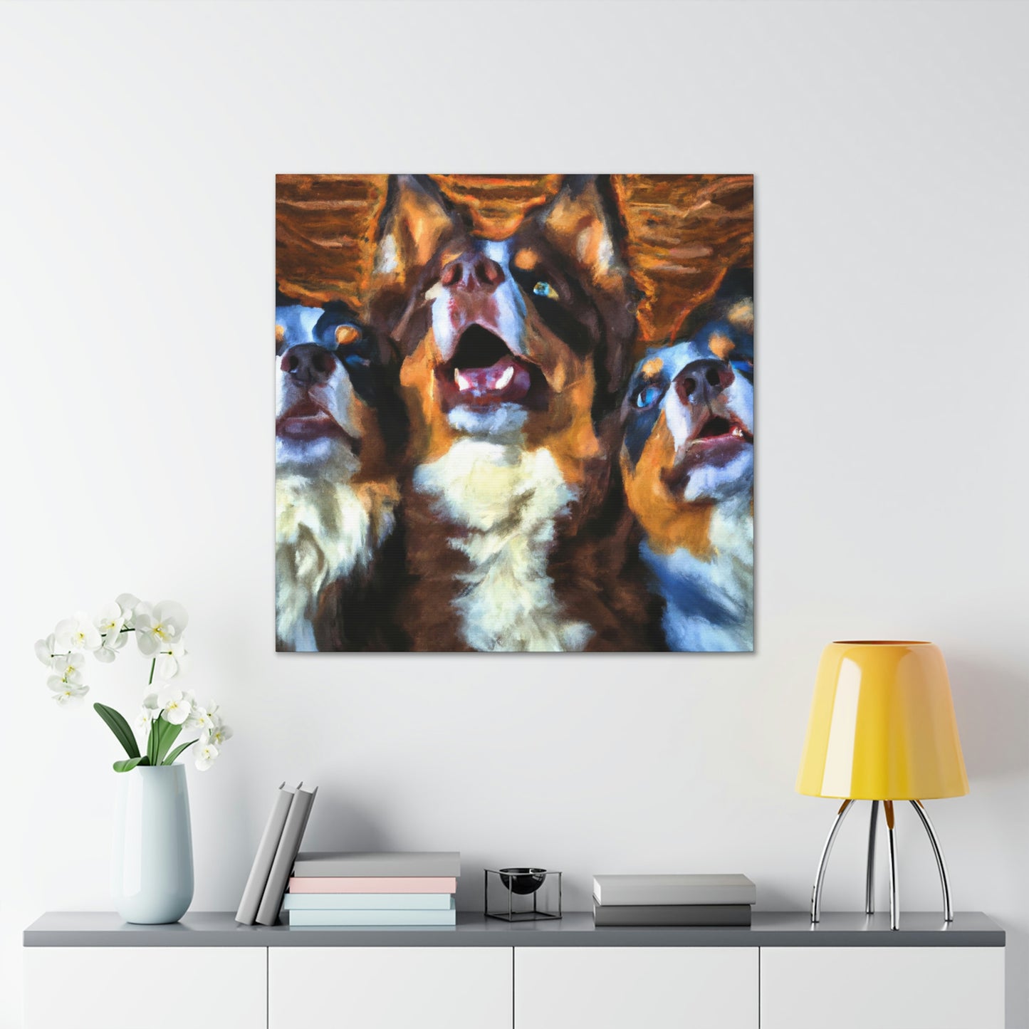 Aussie Shepherd Majesty - Canvas