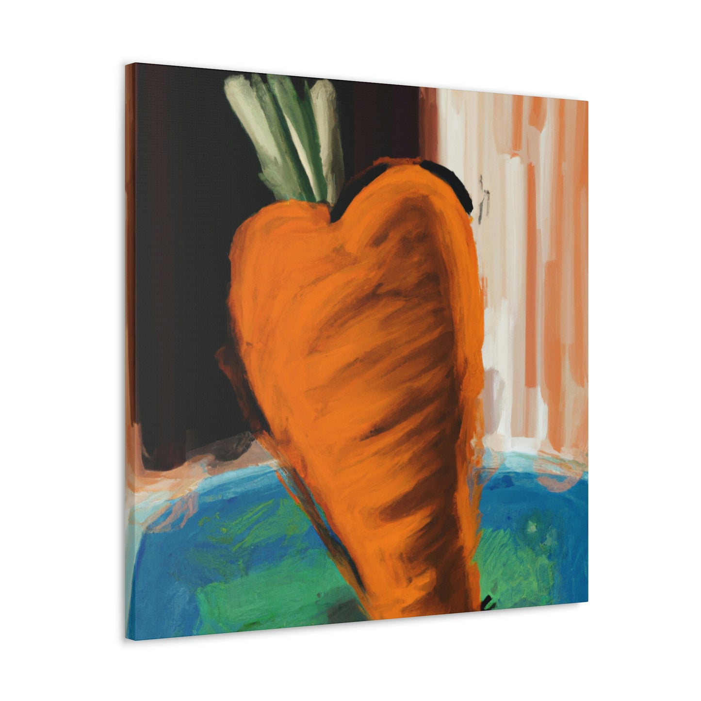 Carrot's Expressionist Glow - Canvas