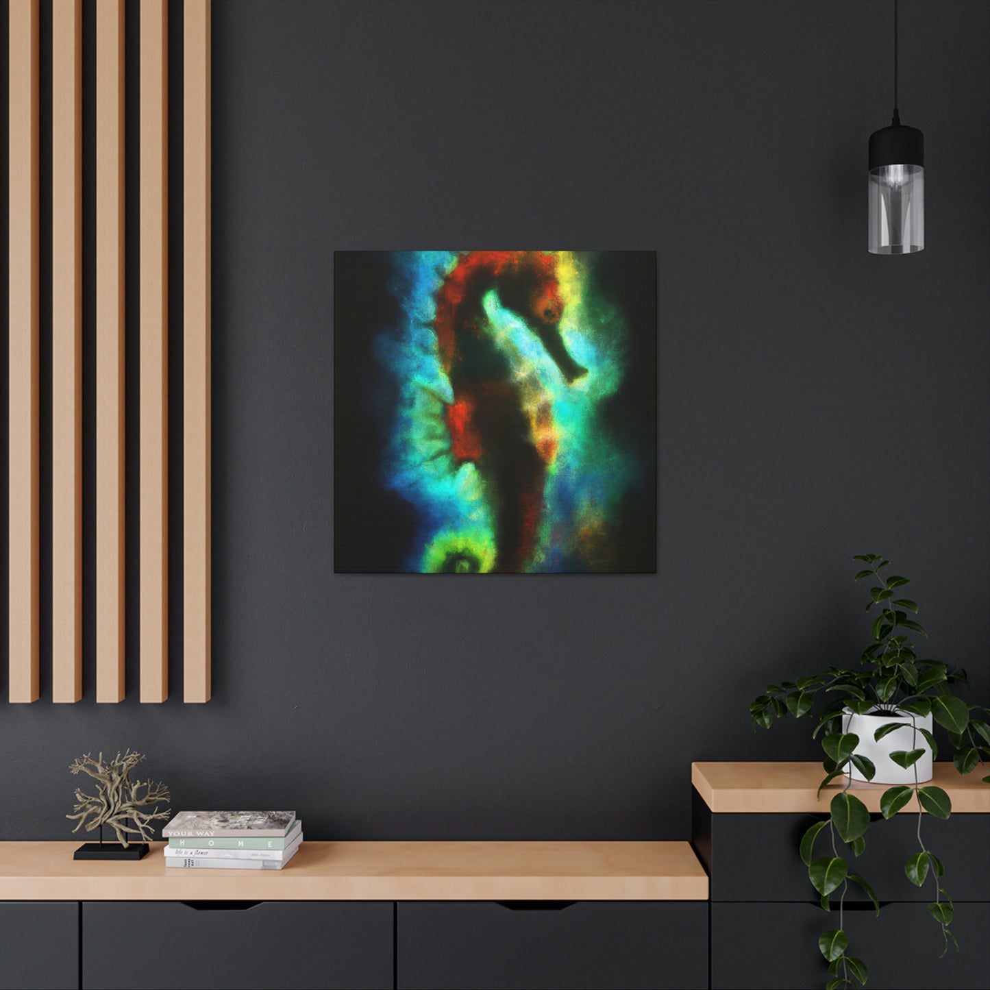 "Sea Horse Rising Up" - Canvas