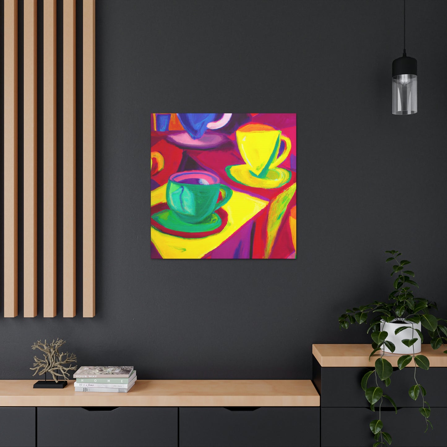 "Teacups in Fauvism" - Canvas