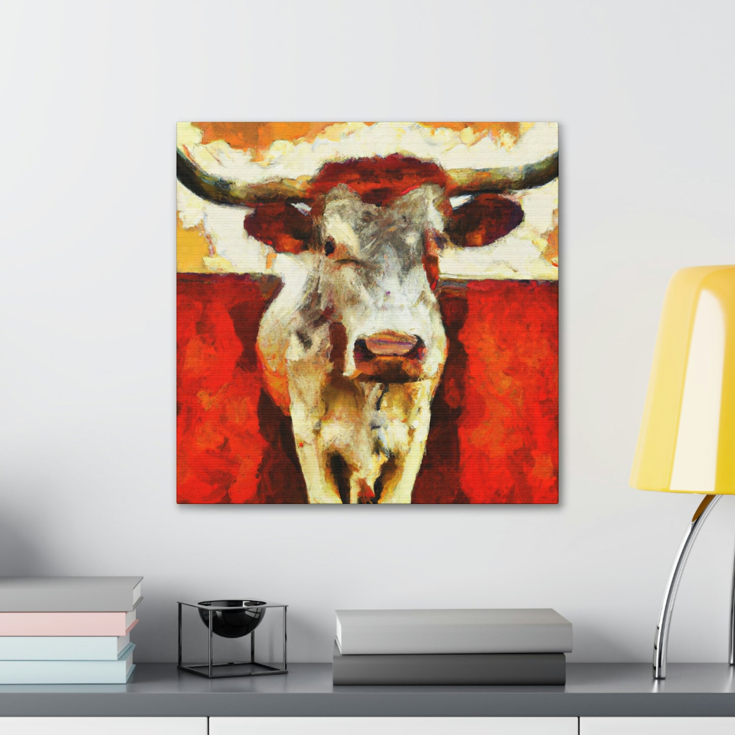 "Texas Longhorn Majesty" - Canvas