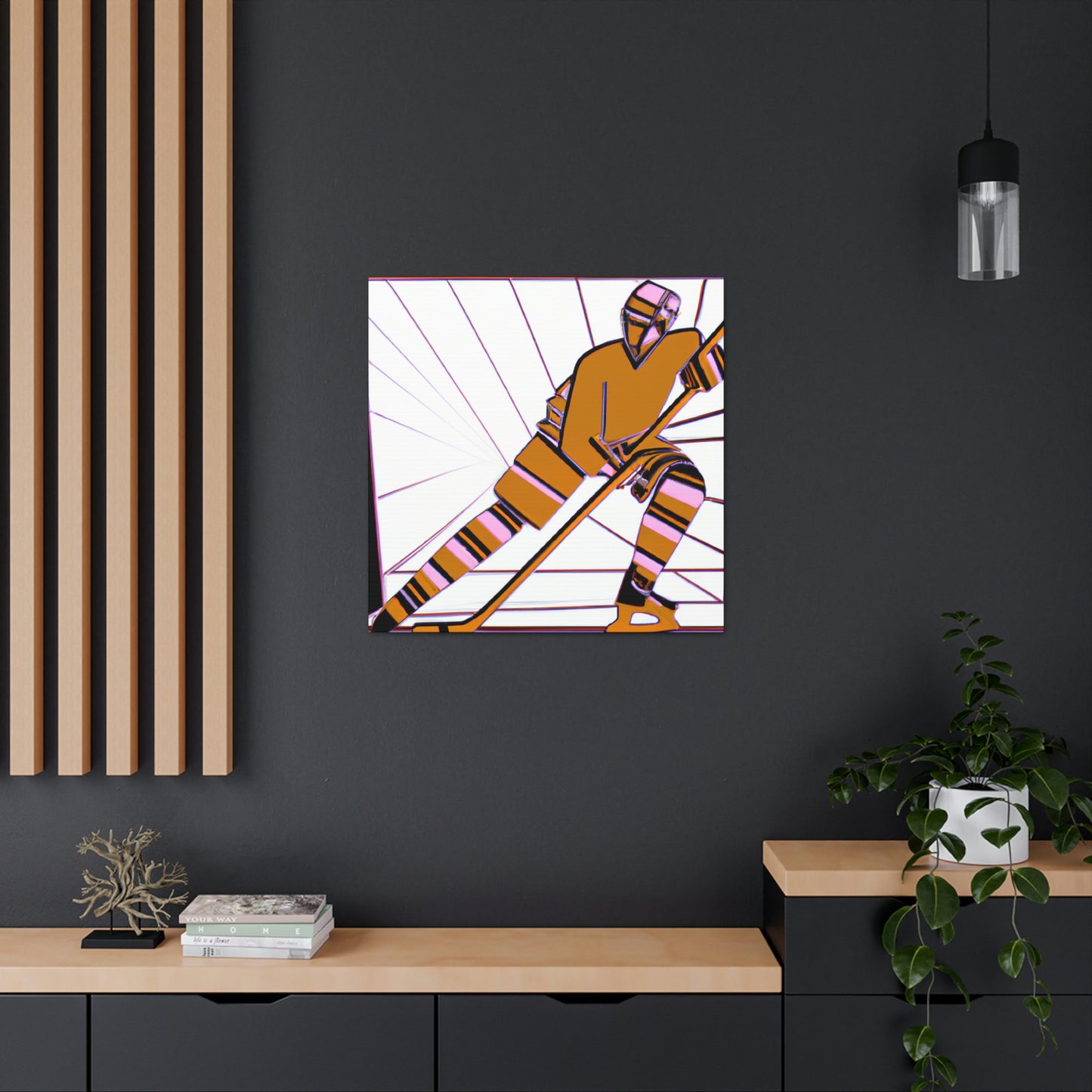 Hockey in Art Deco - Canvas