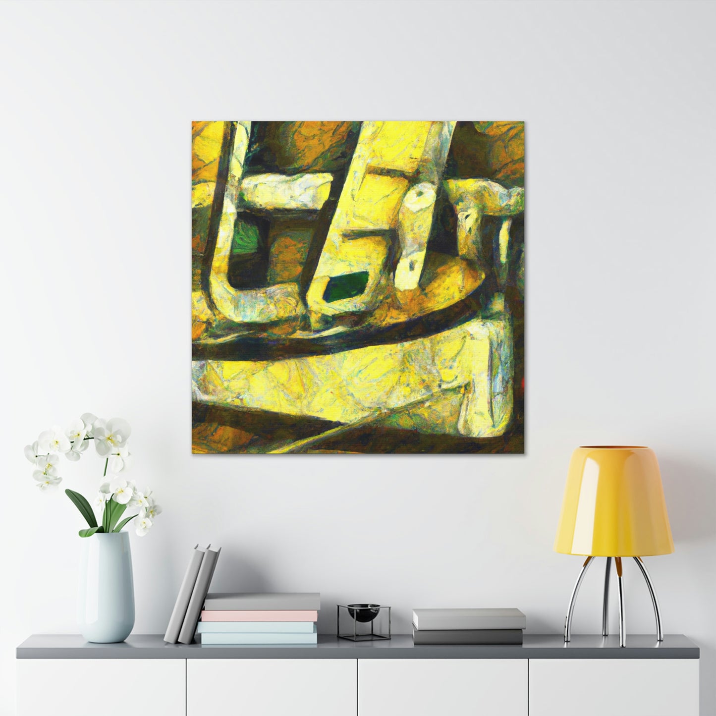 Catching Bass by Boat - Canvas