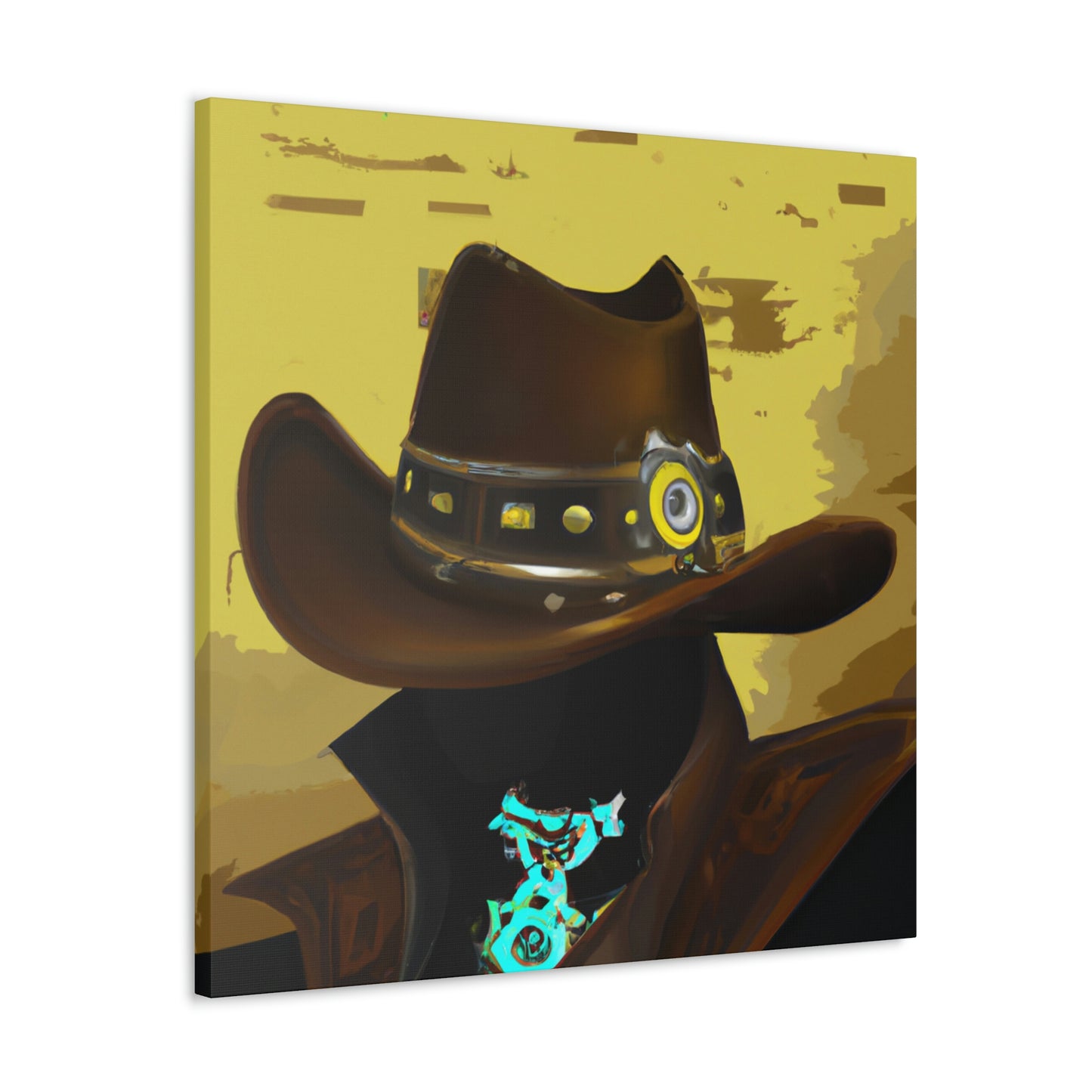 Cowboy in Steampunk Gear - Canvas