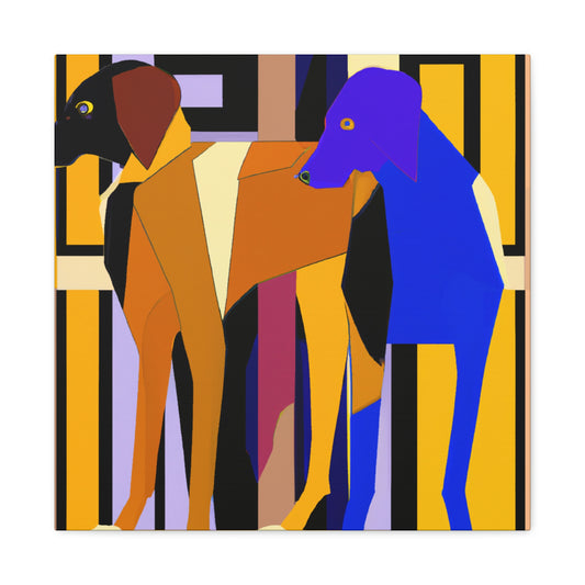 "Ridgeback with Art Deco" - Canvas