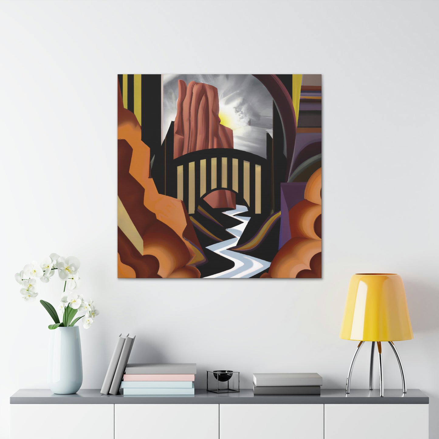 "Canyon of Jazz Age" - Canvas