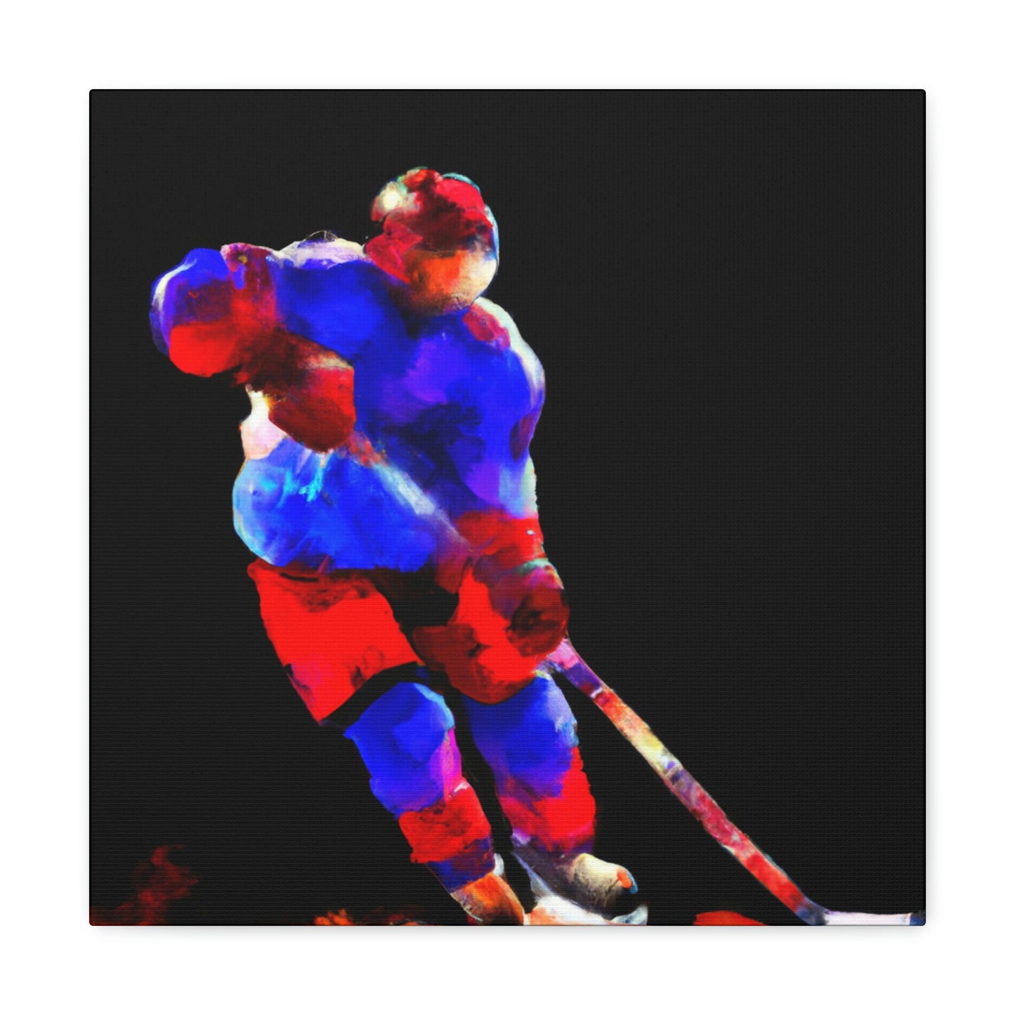 Hockey on Ice Art - Canvas