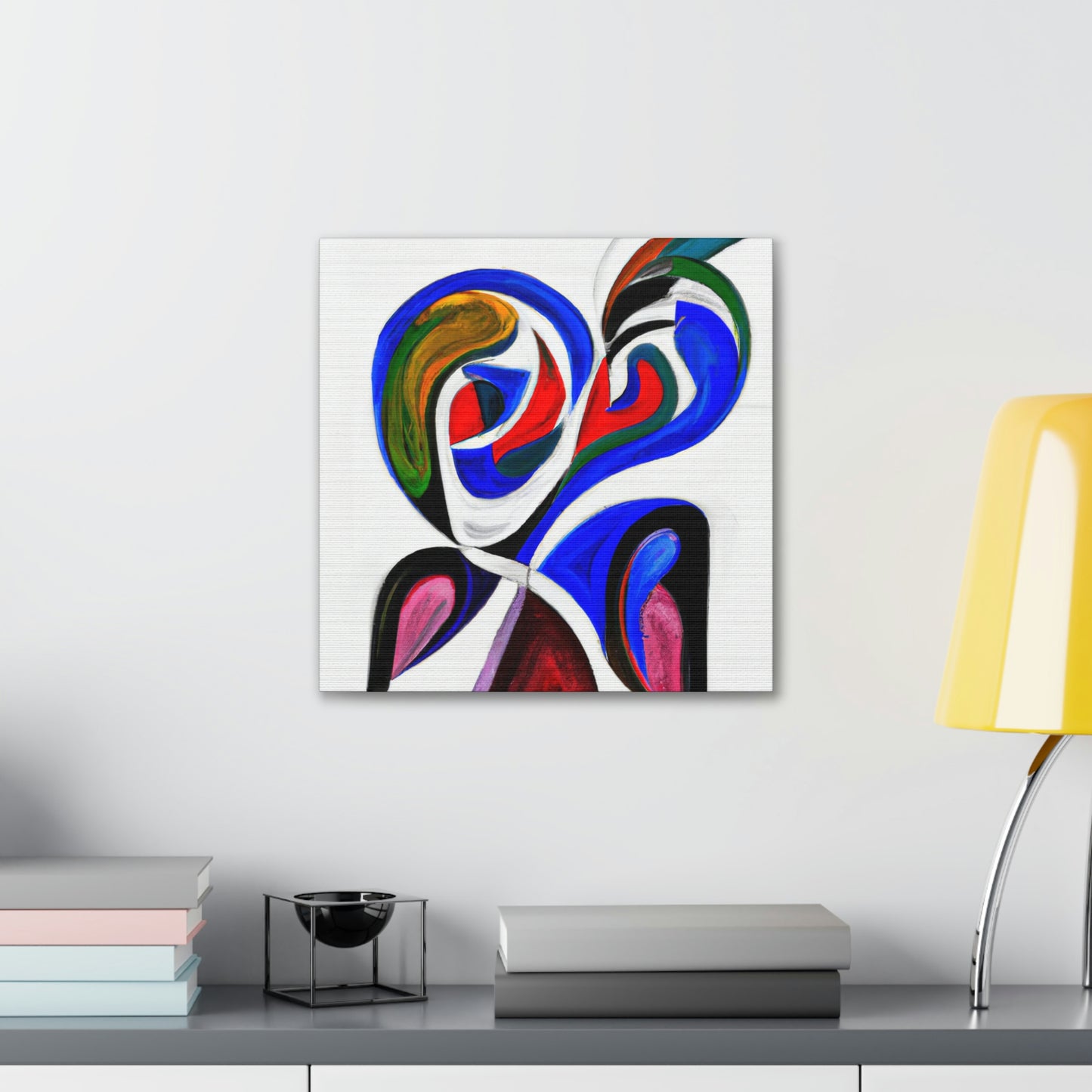 Lovebirds in Flux - Canvas