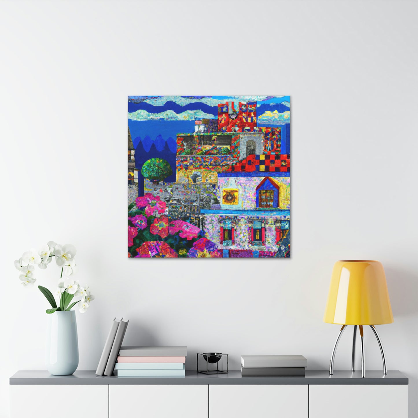 Tudor Royal Pointillism - Canvas