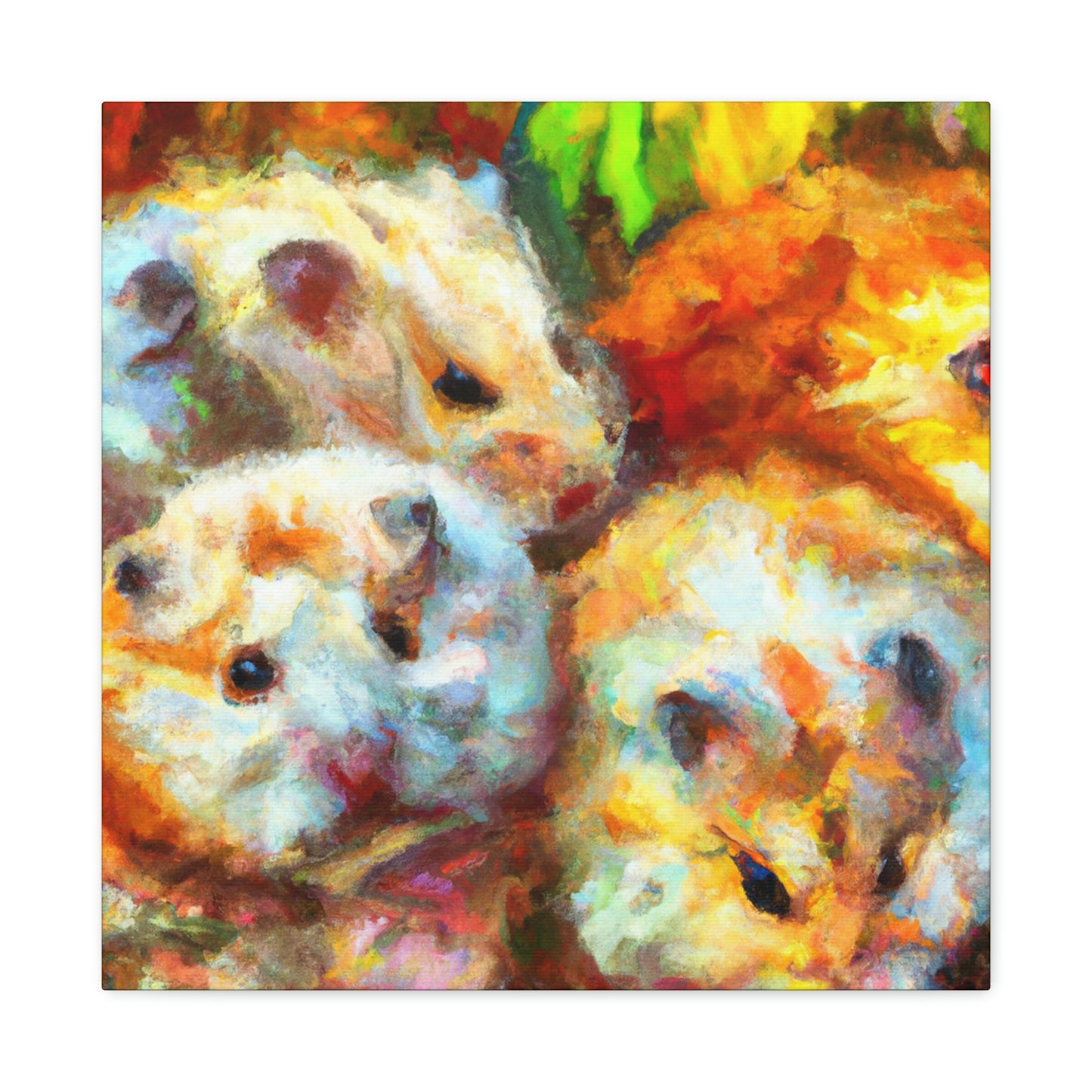 Hamsters In Impressionism - Canvas