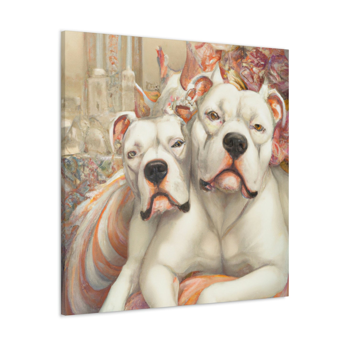 "American Bulldog Glamour". - Canvas