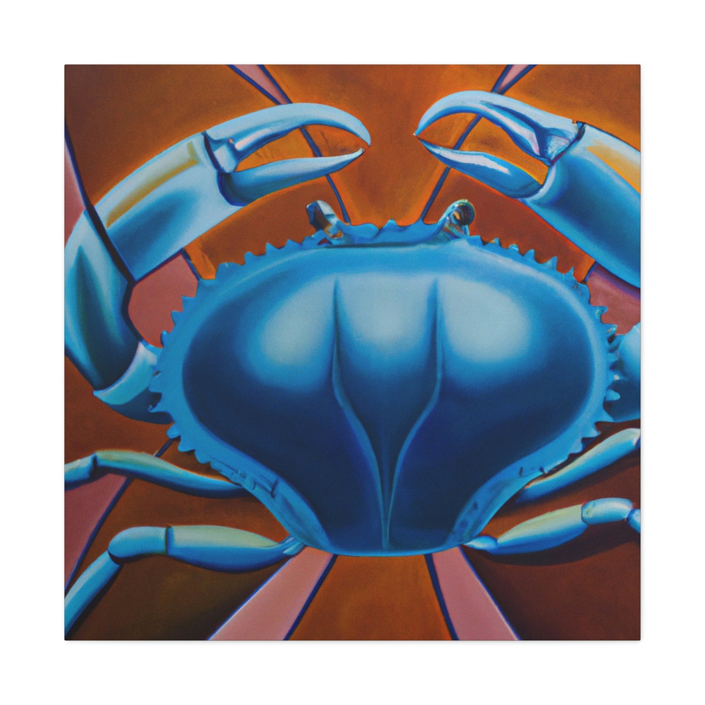 "Crab in Art Deco" - Canvas