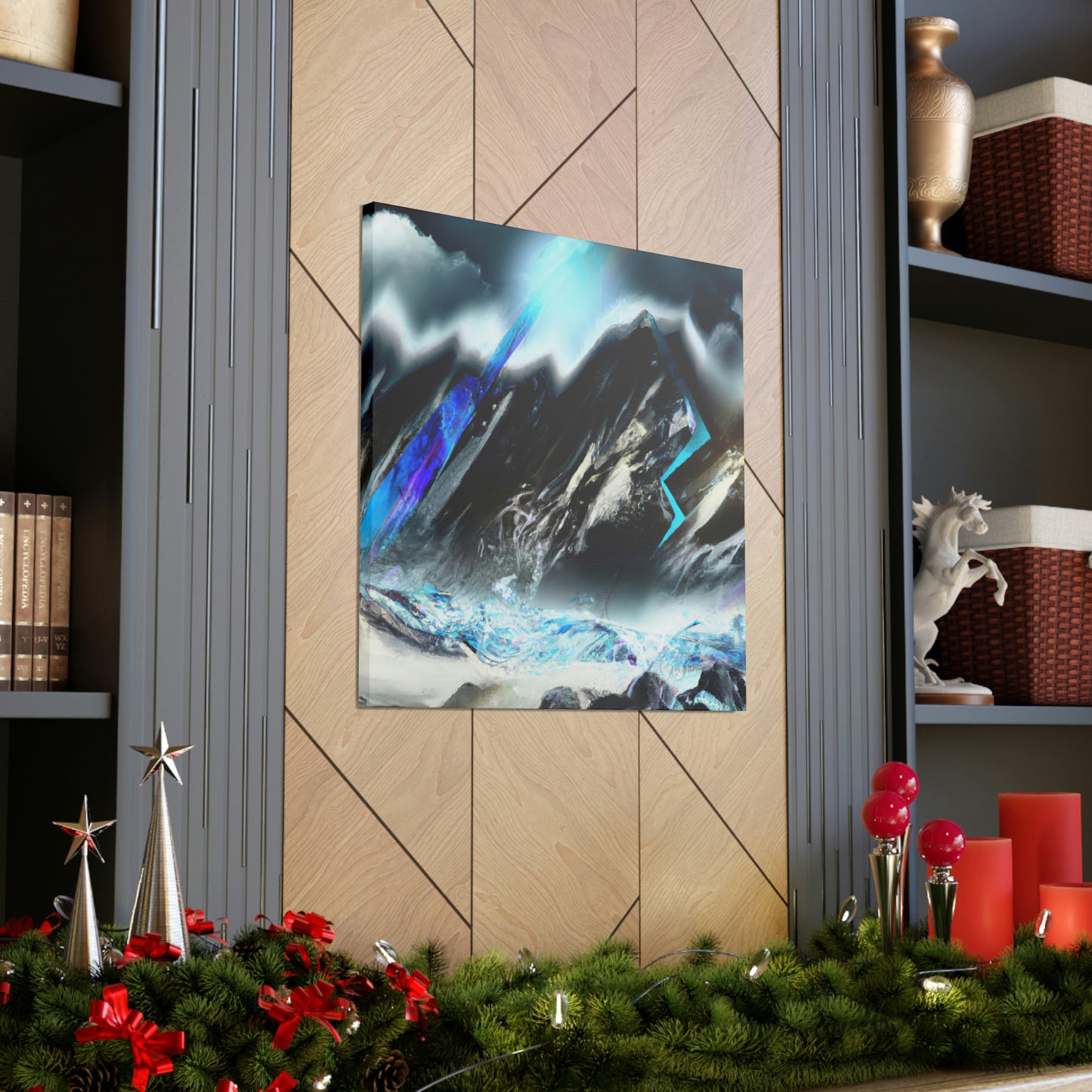 Snowy Mountain Majesty - Canvas