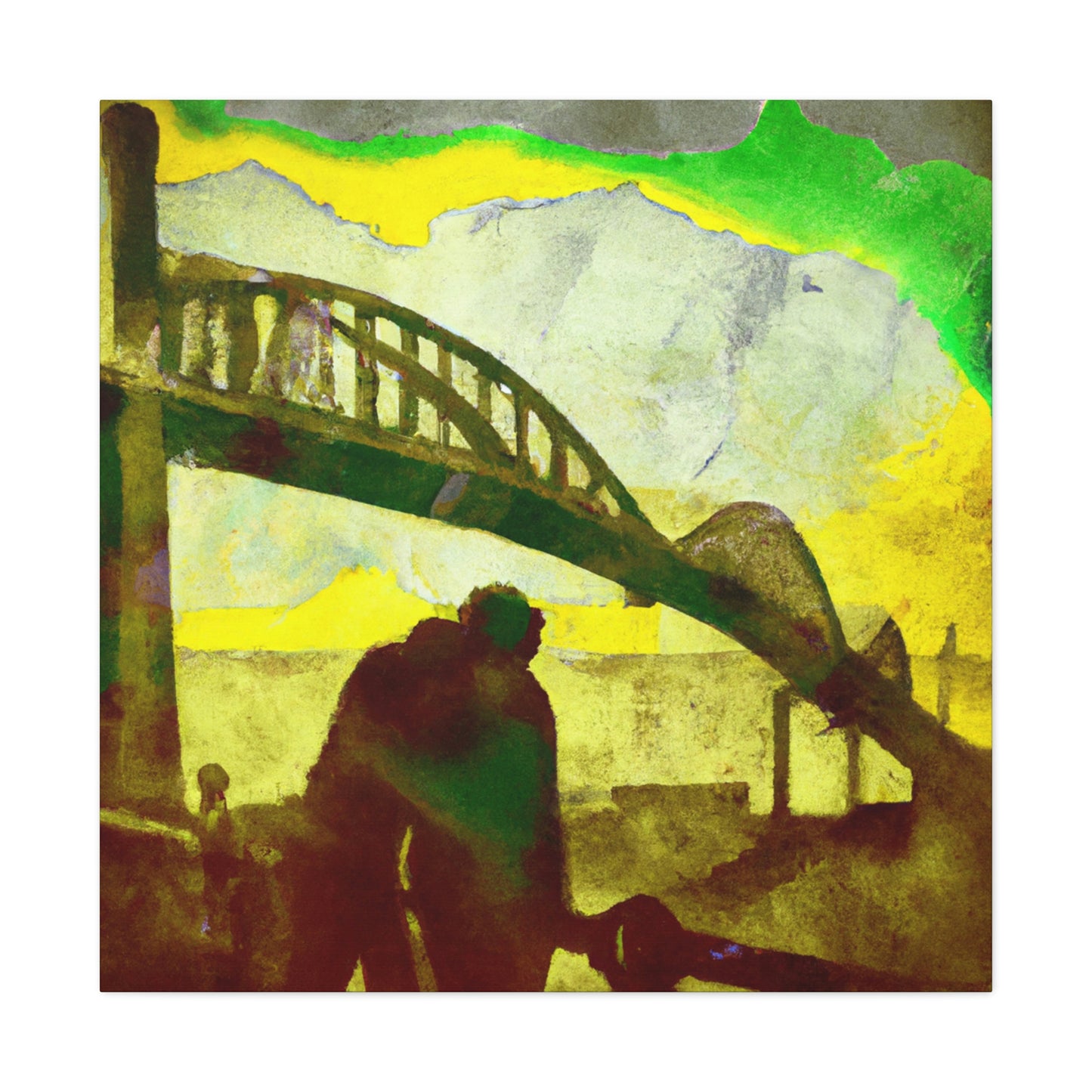 Love Bridge in Bloom - Canvas