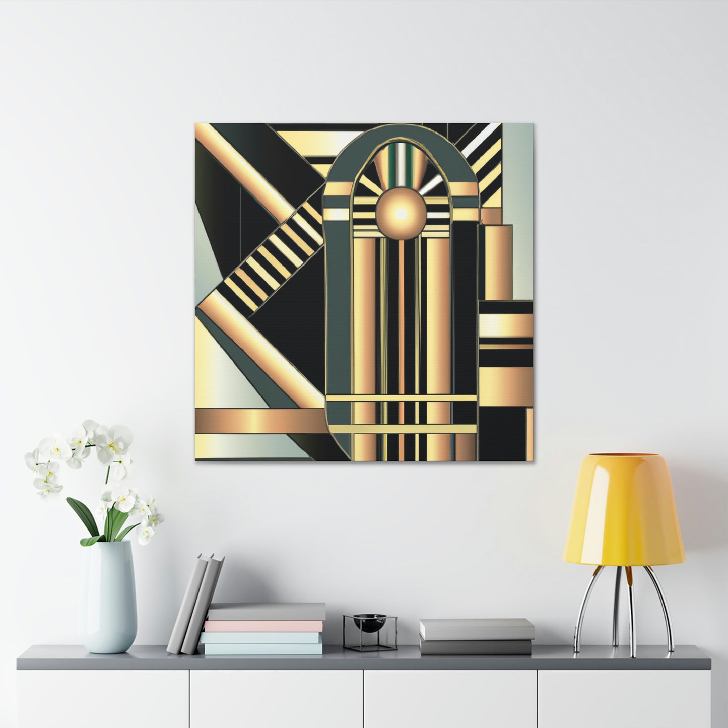 "Striking Art Deco Glory" - Canvas