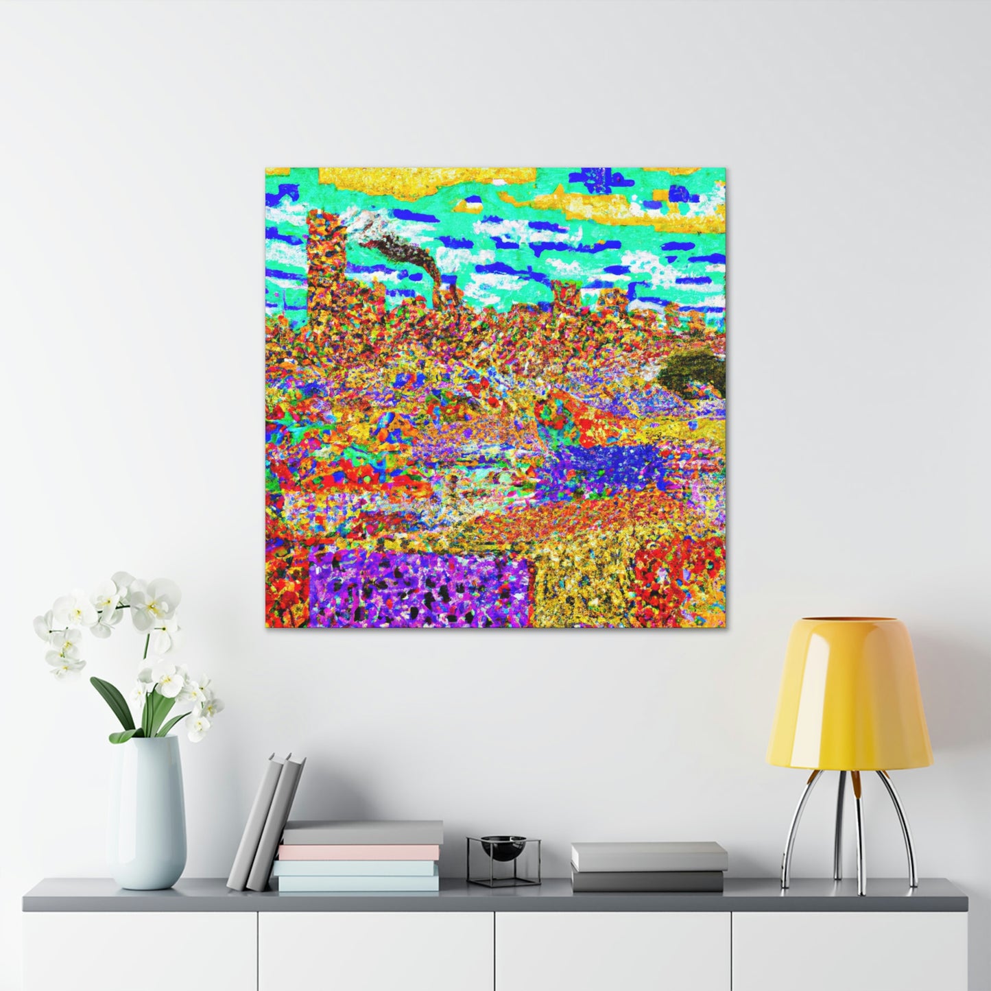 Victorian Pointillism Splendor - Canvas