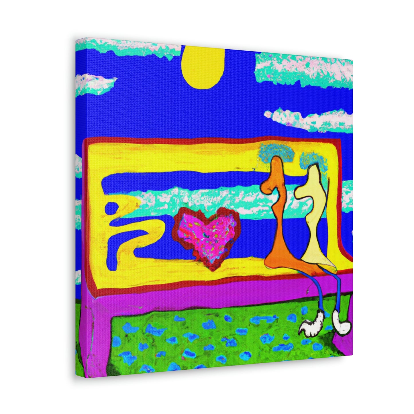 Love's Lonely Bench - Canvas