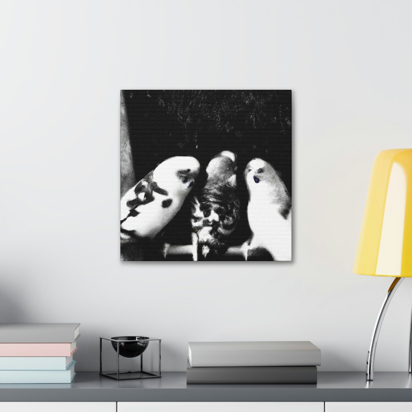 Budgies in Flight - Canvas