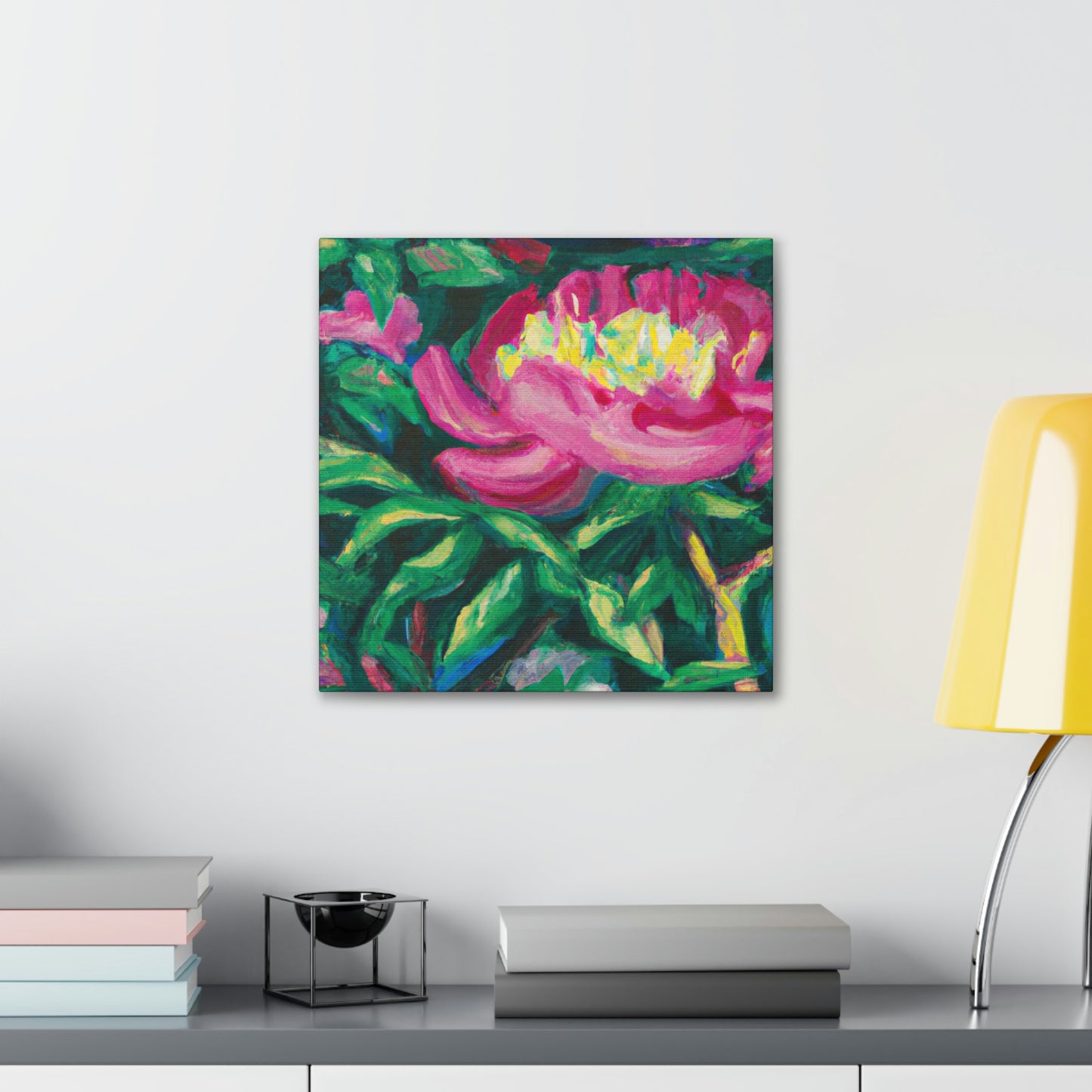 "Peony in Expressionism" - Canvas