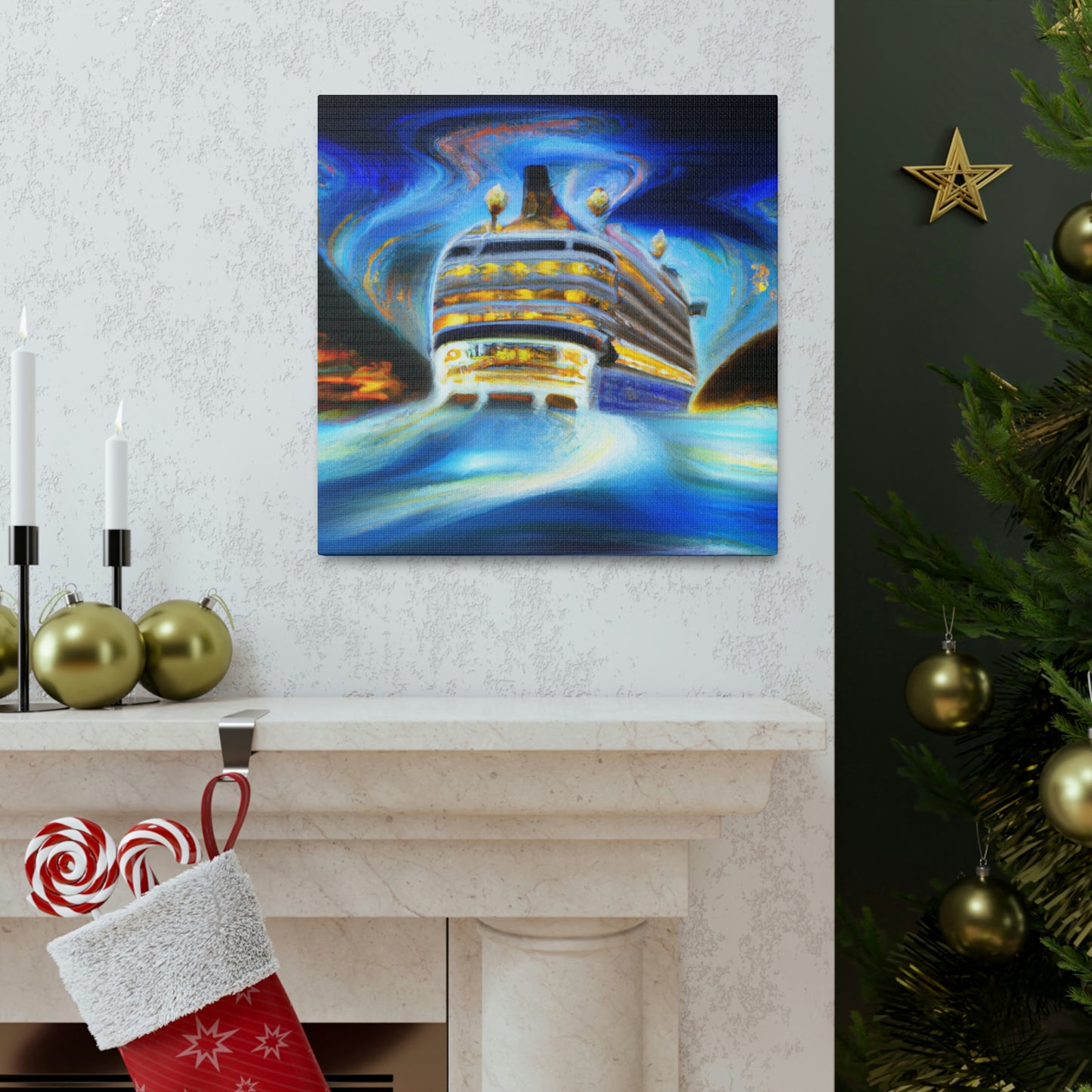 "Cruise Ship Surreality" - Canvas