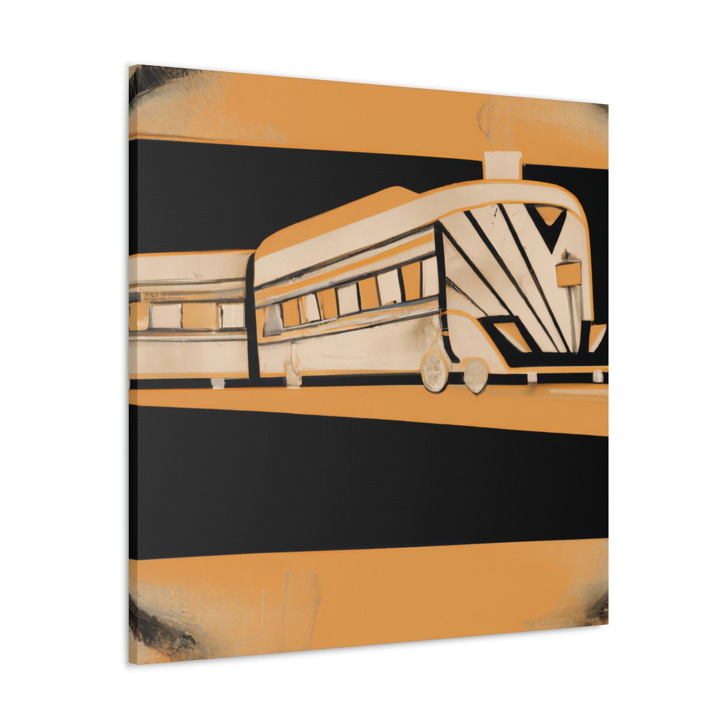 "Train of Deco Dreams" - Canvas