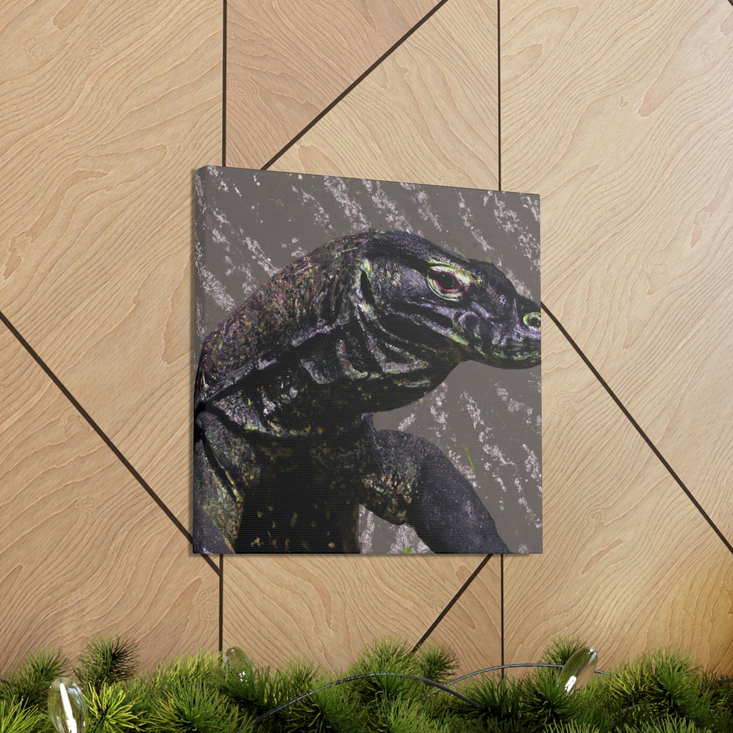 Komodo Dreaming Vividly - Canvas