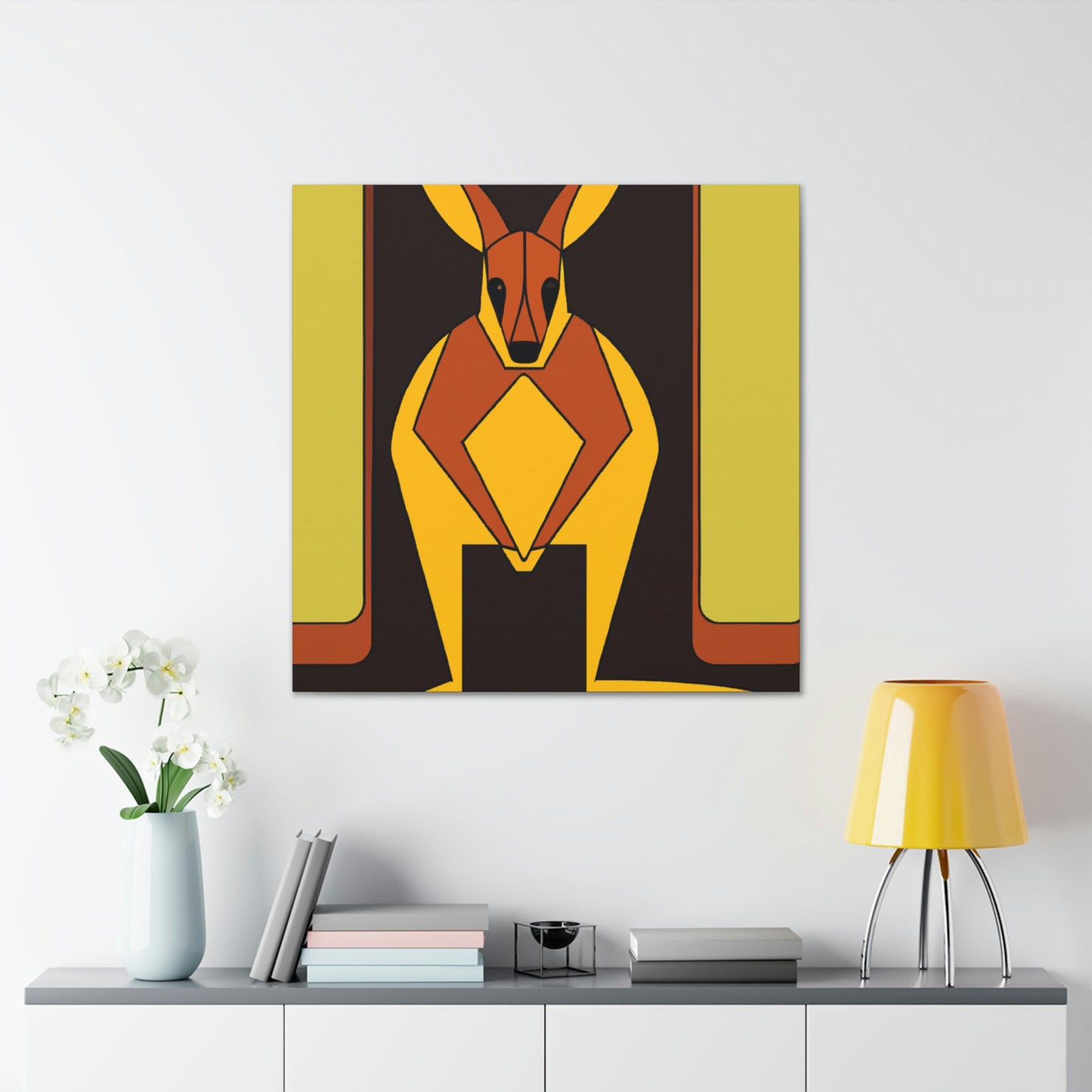 "Waltzing Wallaby Wonders" - Canvas