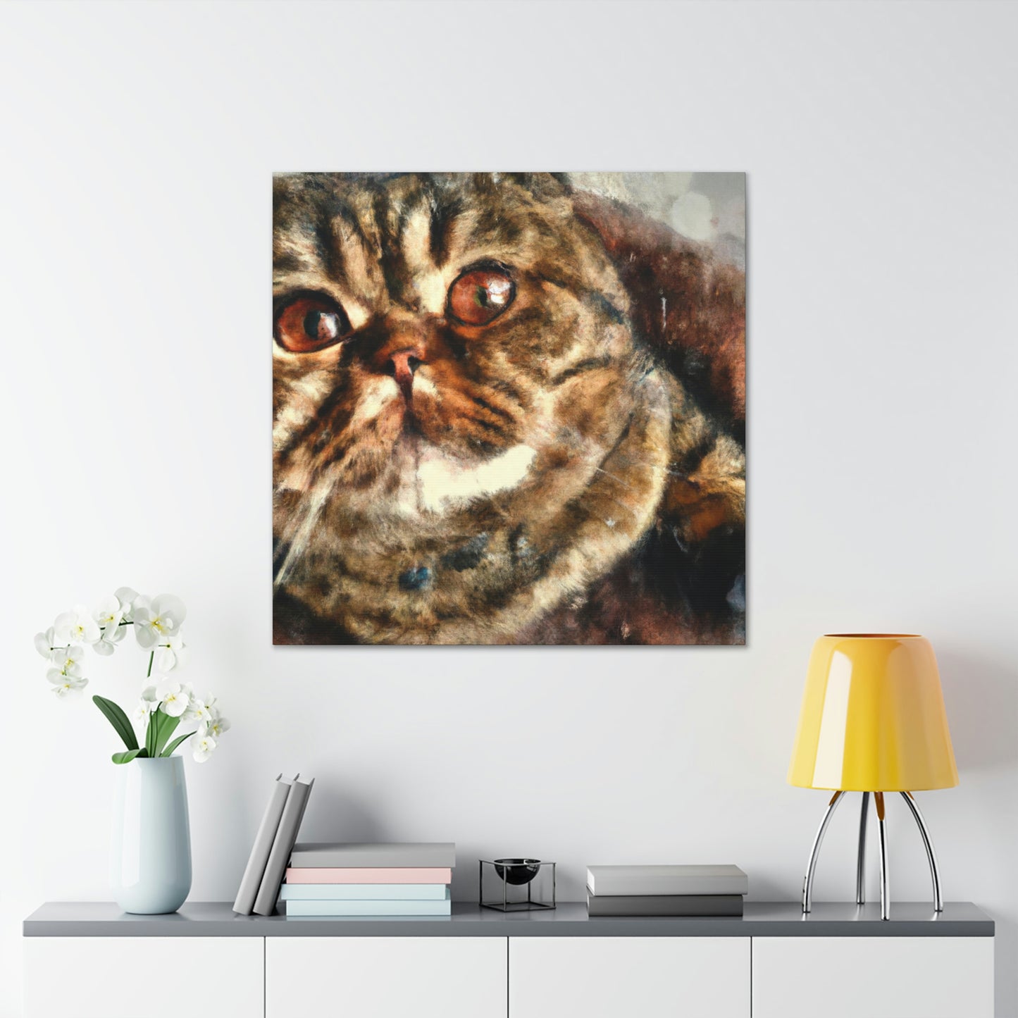 Folded Feline Fantasy - Canvas