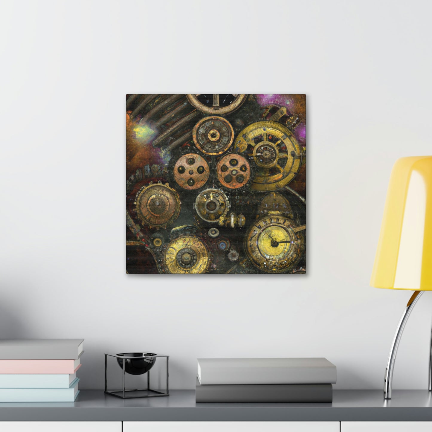 "Star Cluster Steampunk Wonder" - Canvas