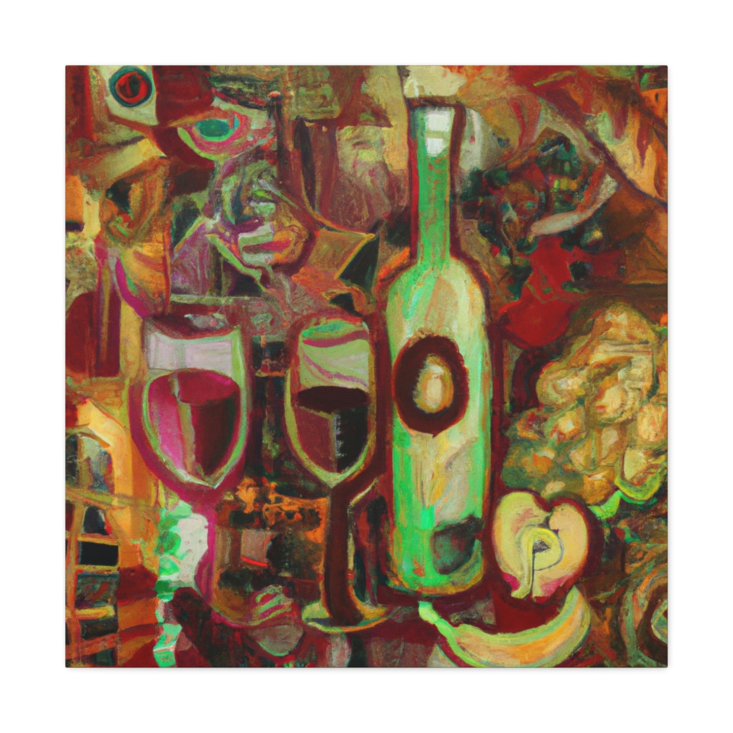 "Wine and Expressionism" - Canvas