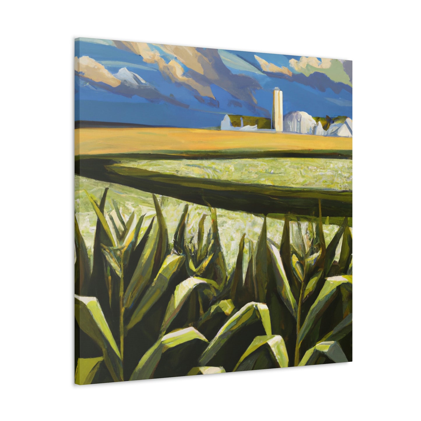 "Corn Field Harmony Scene" - Canvas