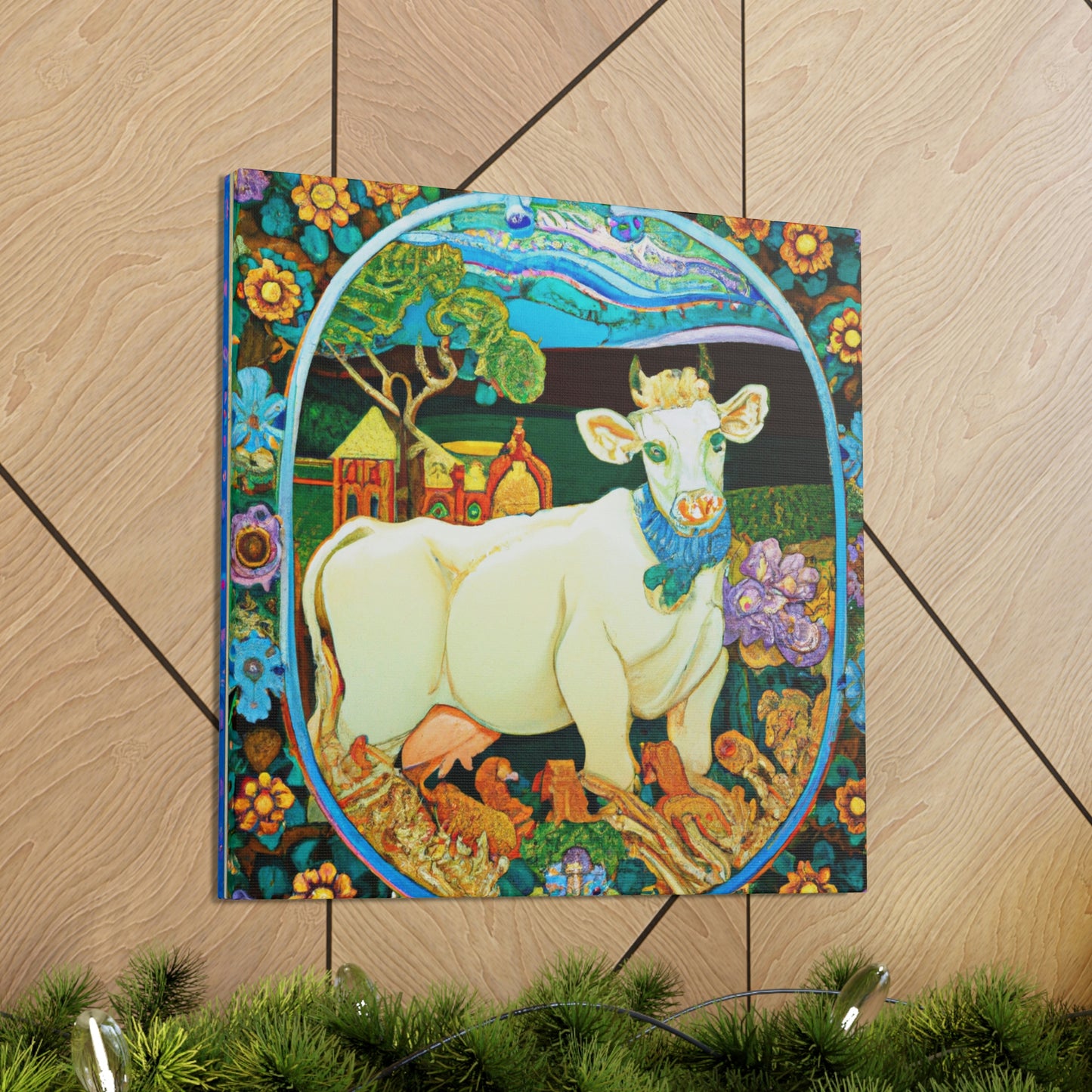 Calf in Art Nouveau - Canvas