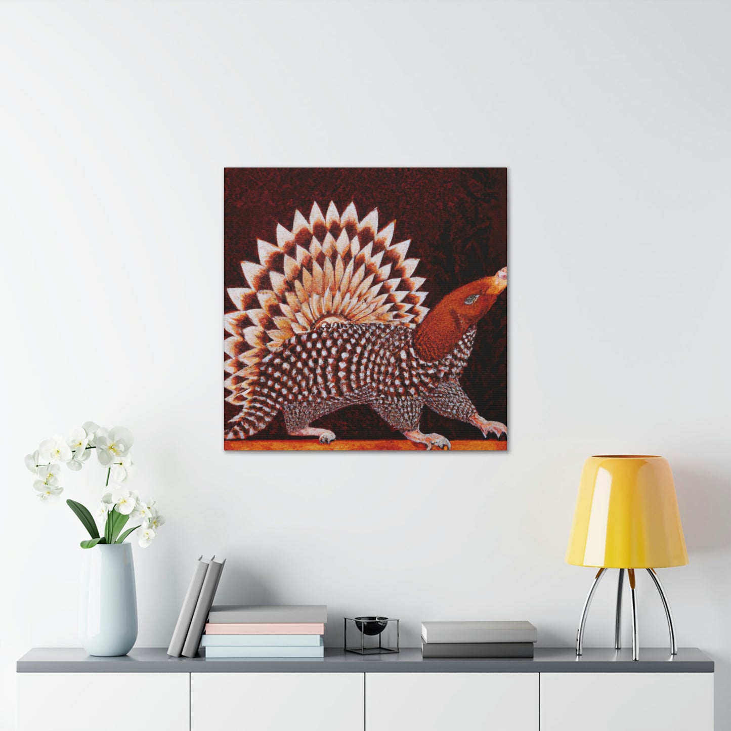 Gleaming Art Deco Pangolin - Canvas