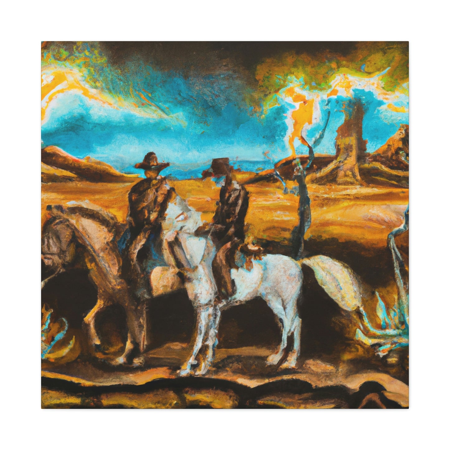 "Delightful Western Landscape" - Canvas