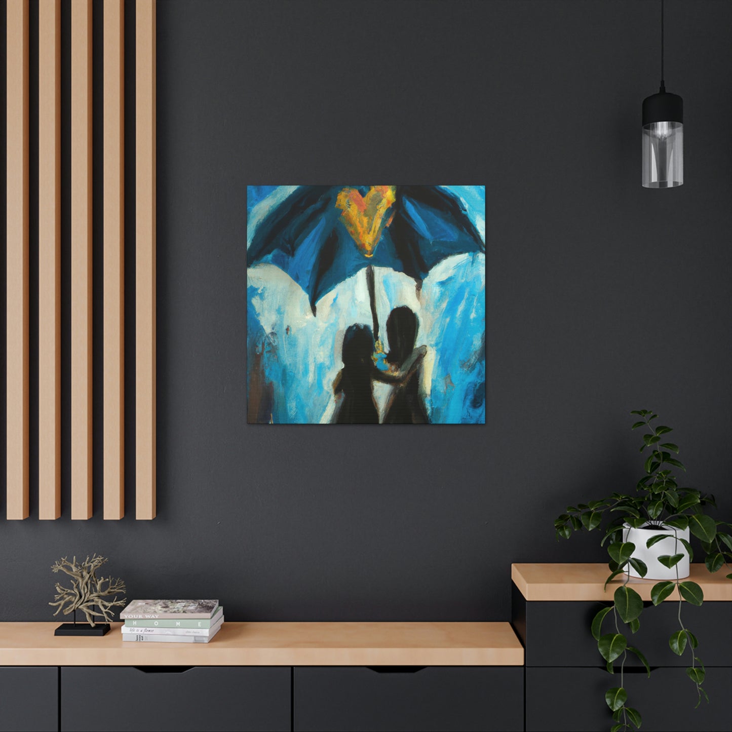 Love Under Rainy Skies - Canvas