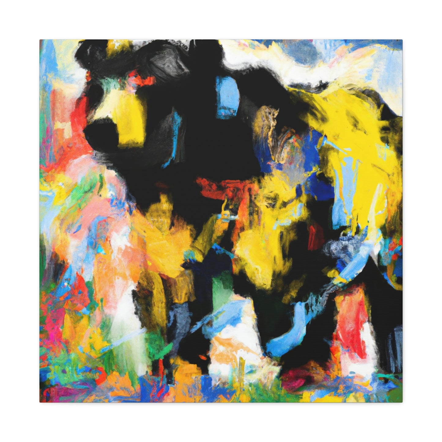 Black Bear Expressionism - Canvas