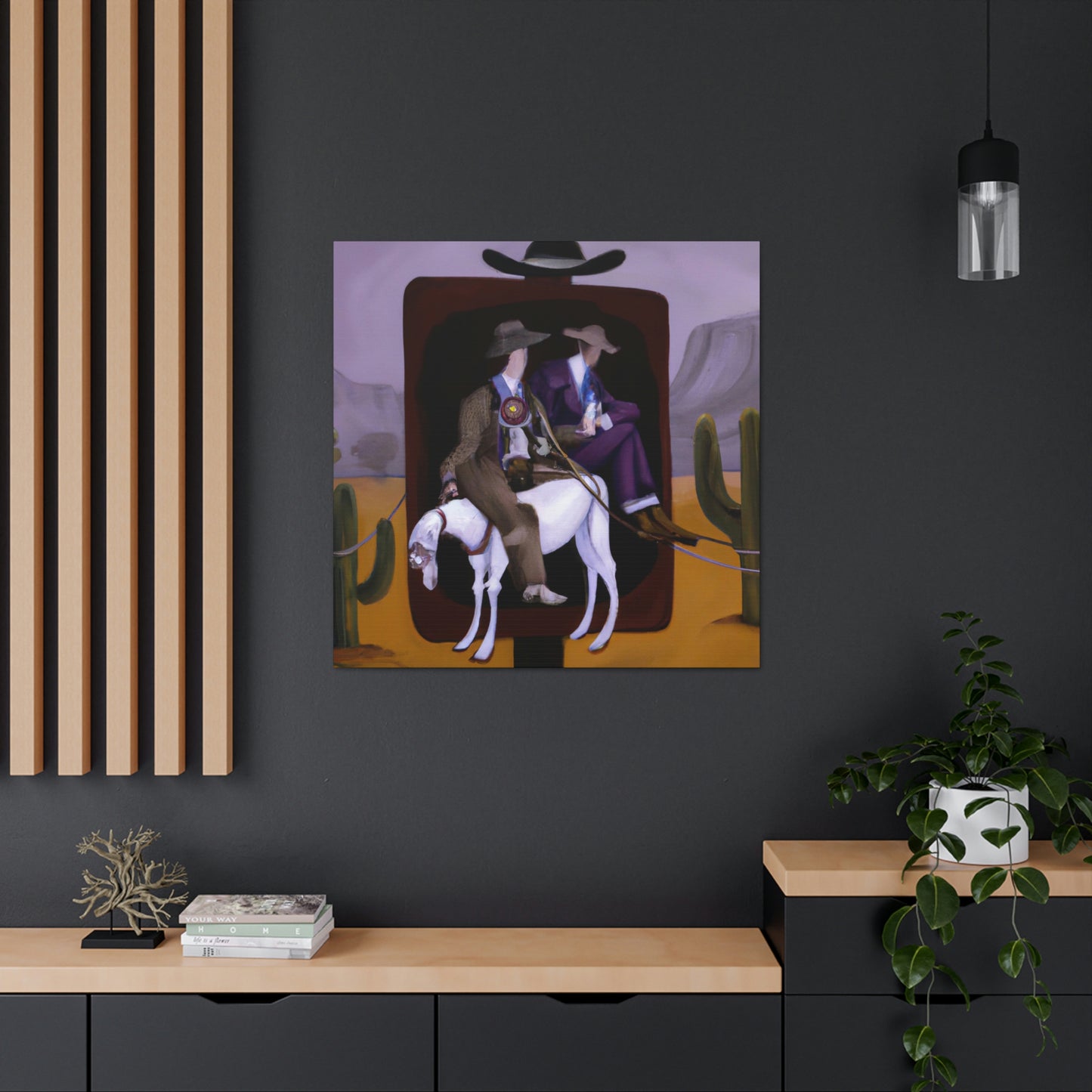 Hitching Post Oasis - Canvas