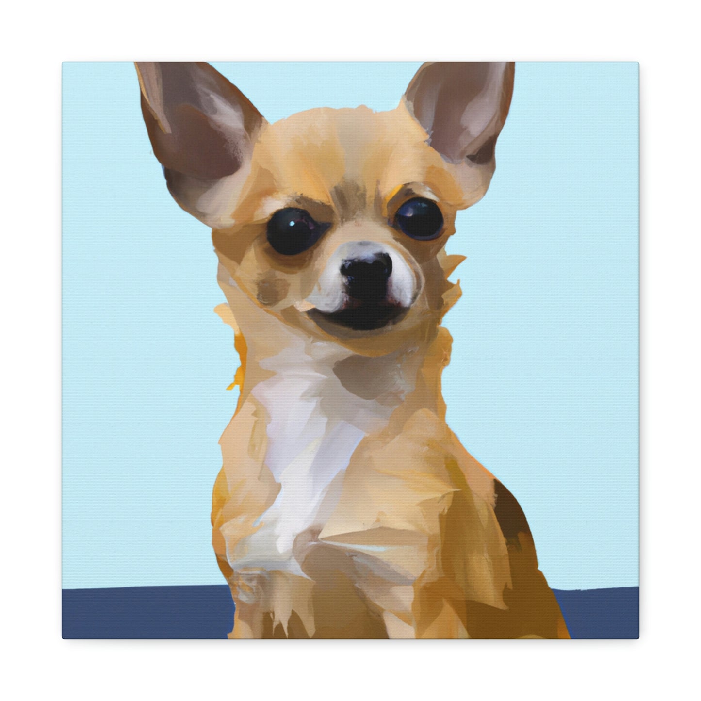 "Chihuahua Minimalism Dream" - Canvas