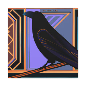 "Crow Over Art Deco." - Canvas