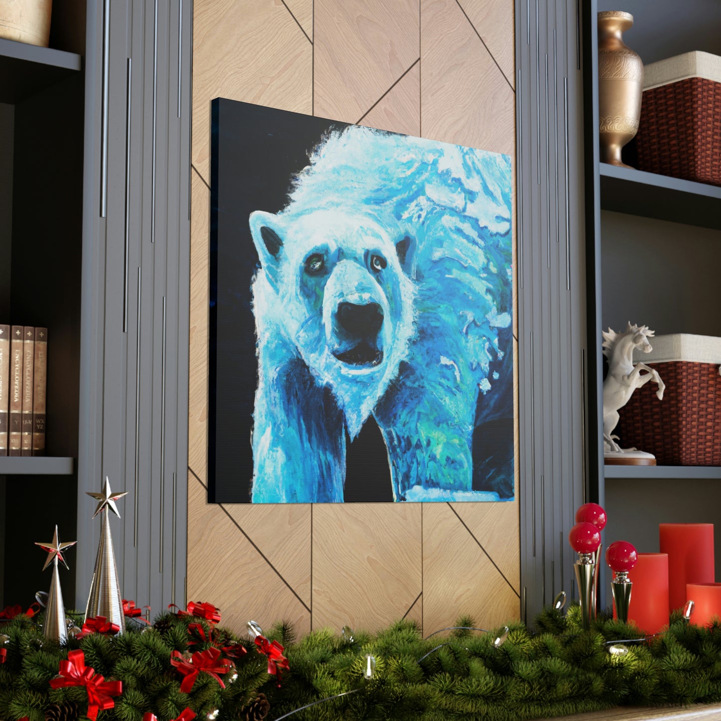 Polar Bear's Embrace - Canvas