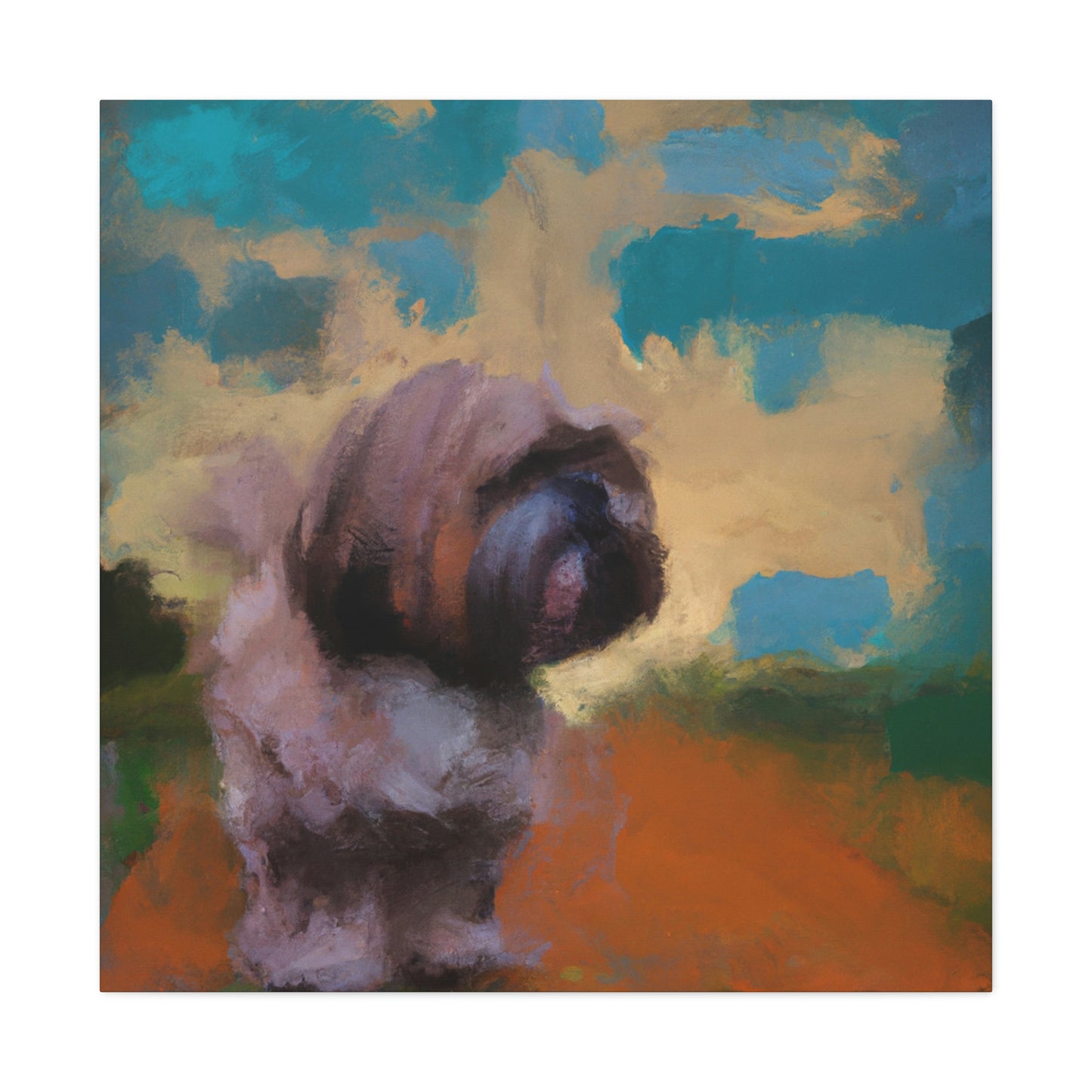 Fur and Whimsy Shih - Canvas