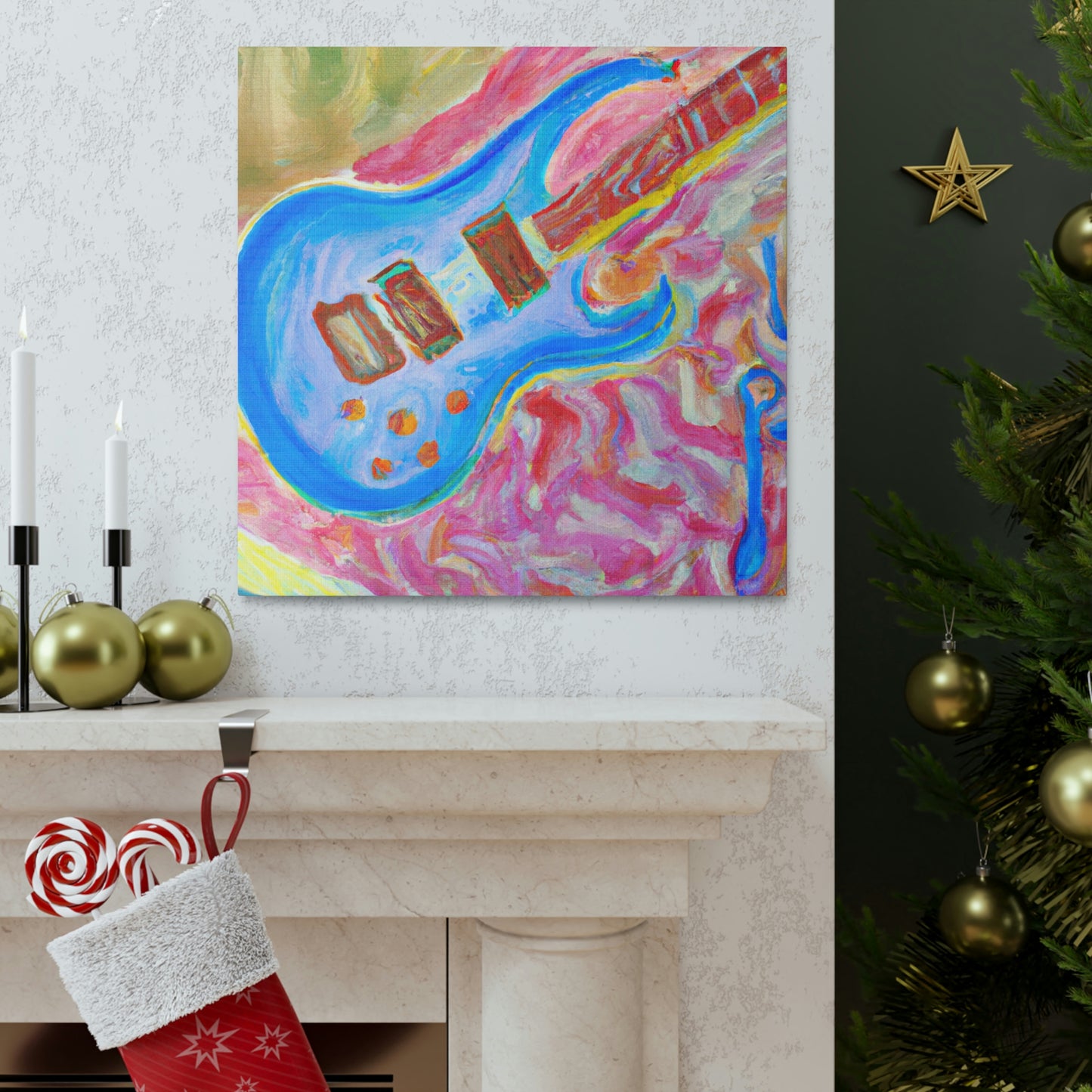 "Electric Guitar Triumphant" - Canvas