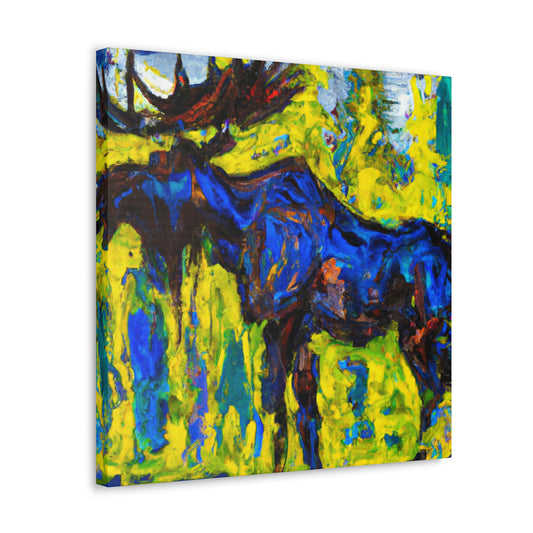 Wild Elk in Motion - Canvas