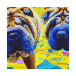 Sleeping Shar Pei Dream - Canvas